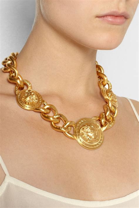 fake versace necklaces|custom solid gold versace necklace.